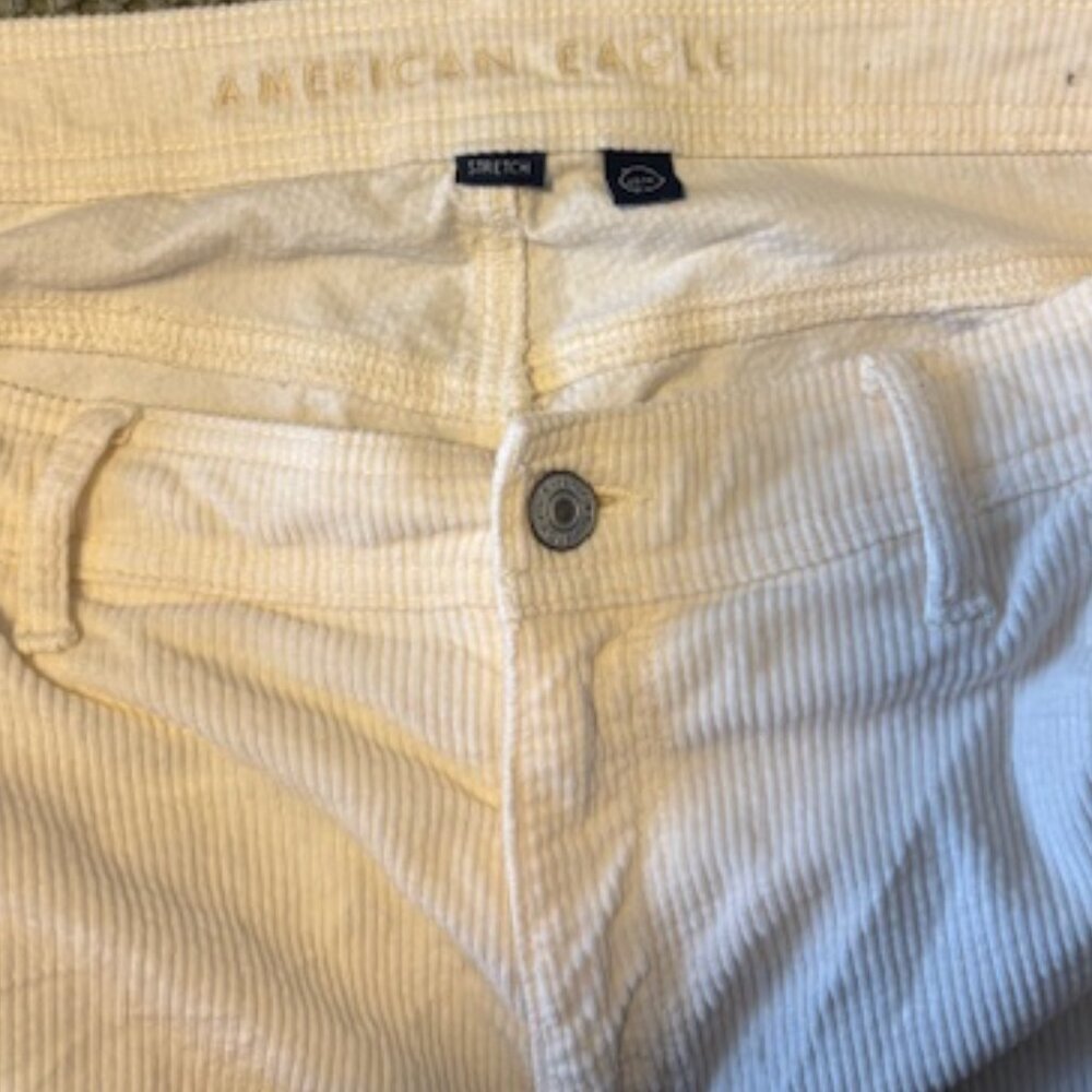 American Eagle Dreamy Drape Corduroy Super High Waisted Baggy Wide Leg Pants 12 - Picture 8 of 8